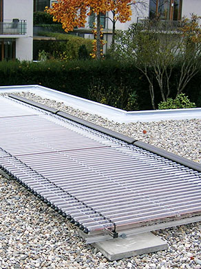 Solarwärme - Solarthermie liefert Wärme für Heizung und warmes Wasser